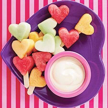frutas menu san valentin recetas