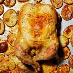 pollo al horno con patatas