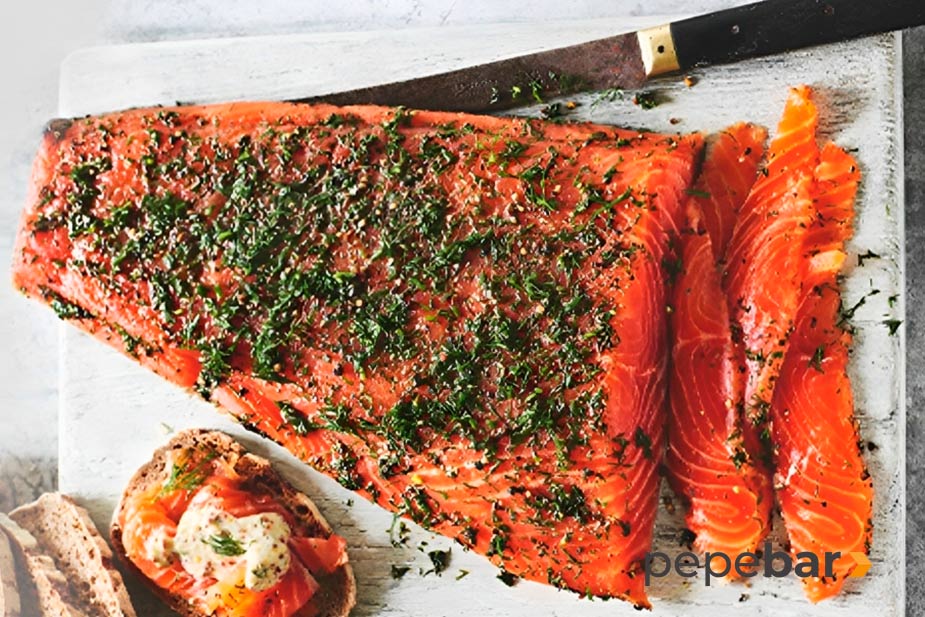 salmon gravlax escandinavo